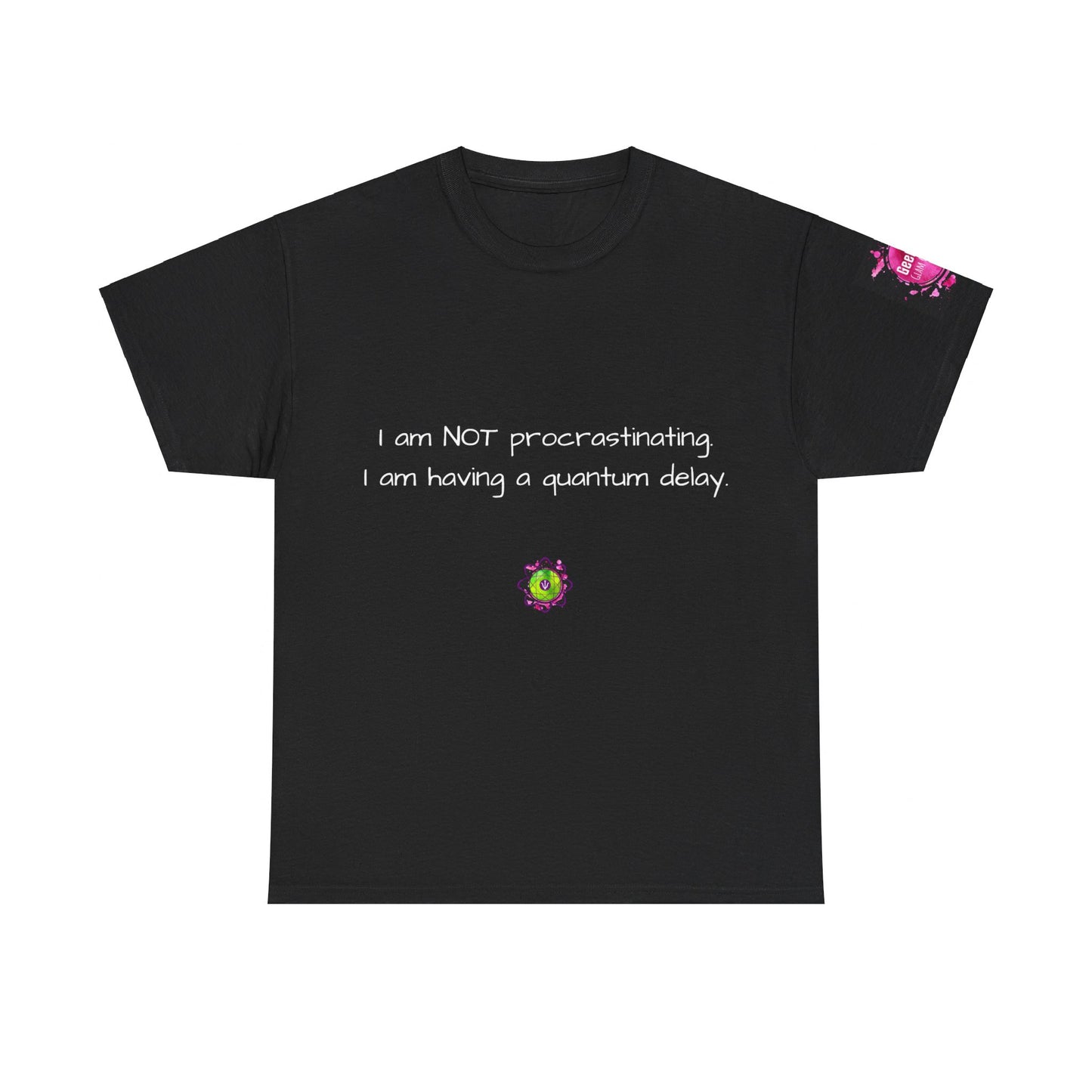 Unisex heavy cotton tee "Quantum Delay"""