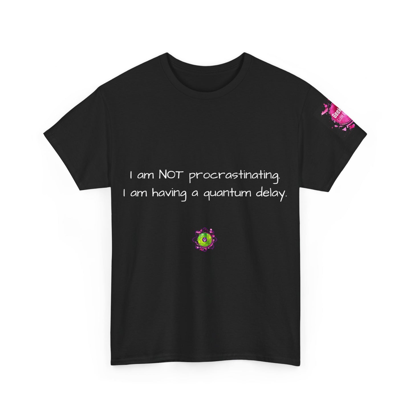 Unisex heavy cotton tee "Quantum Delay"""