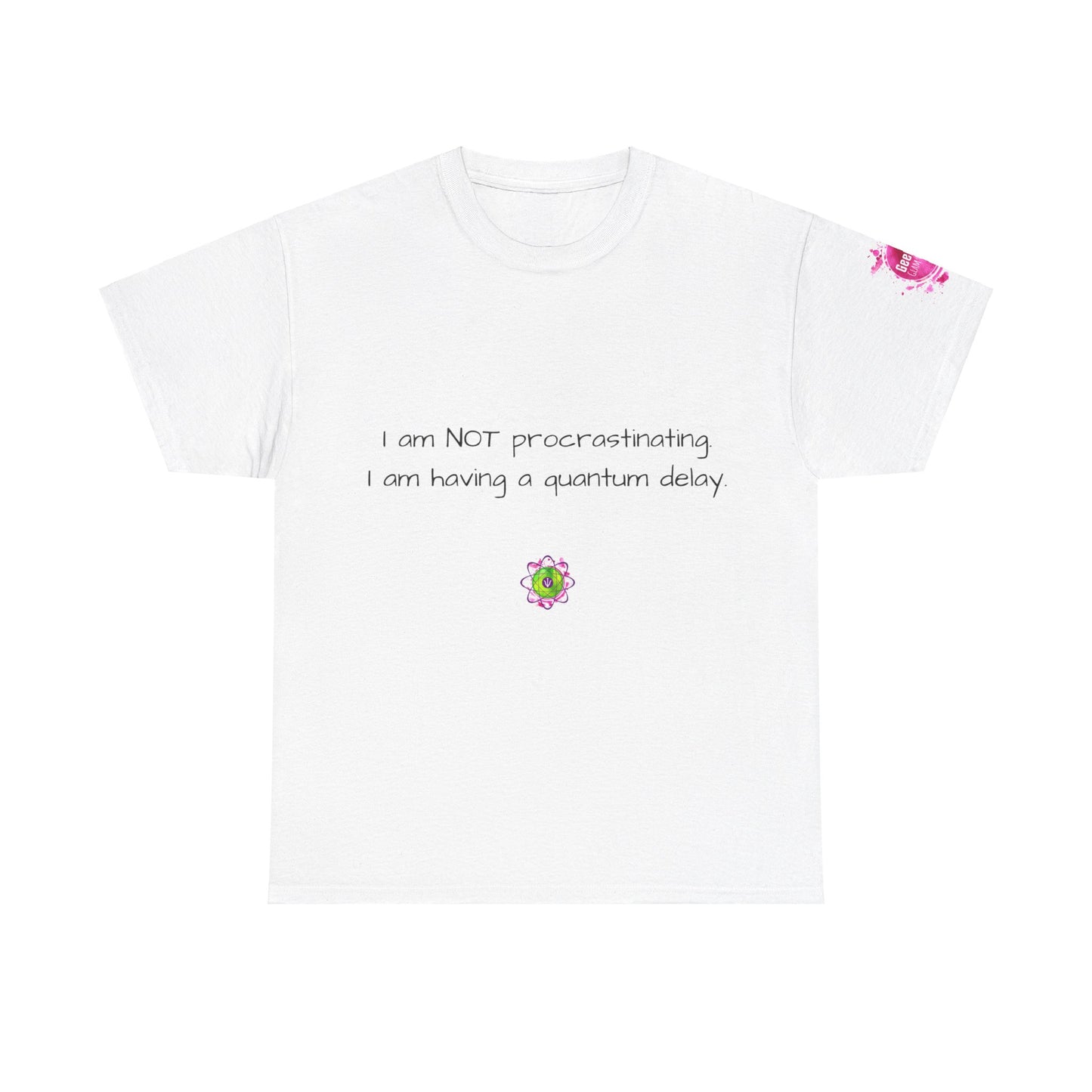 Unisex heavy cotton tee "Quantum Delay"""