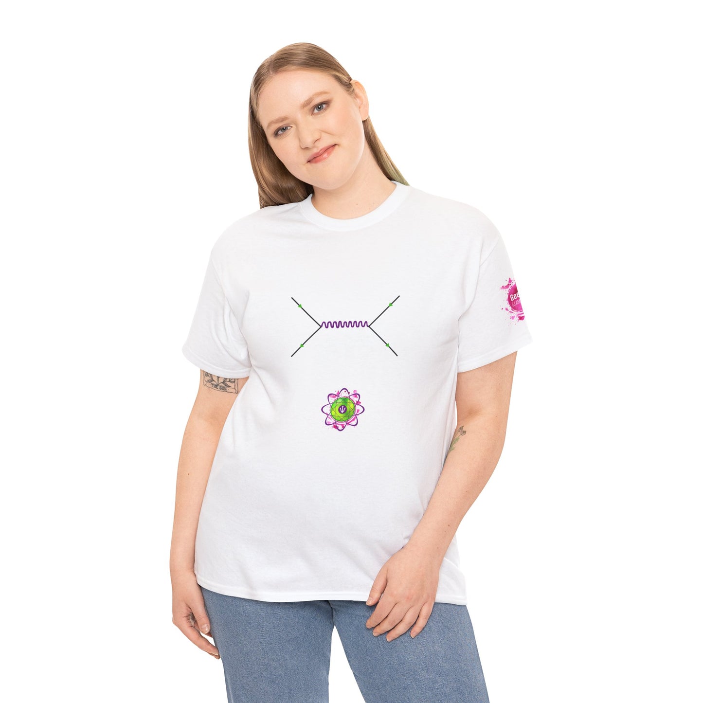 Unisex heavy cotton tee "Feynman Diagram"