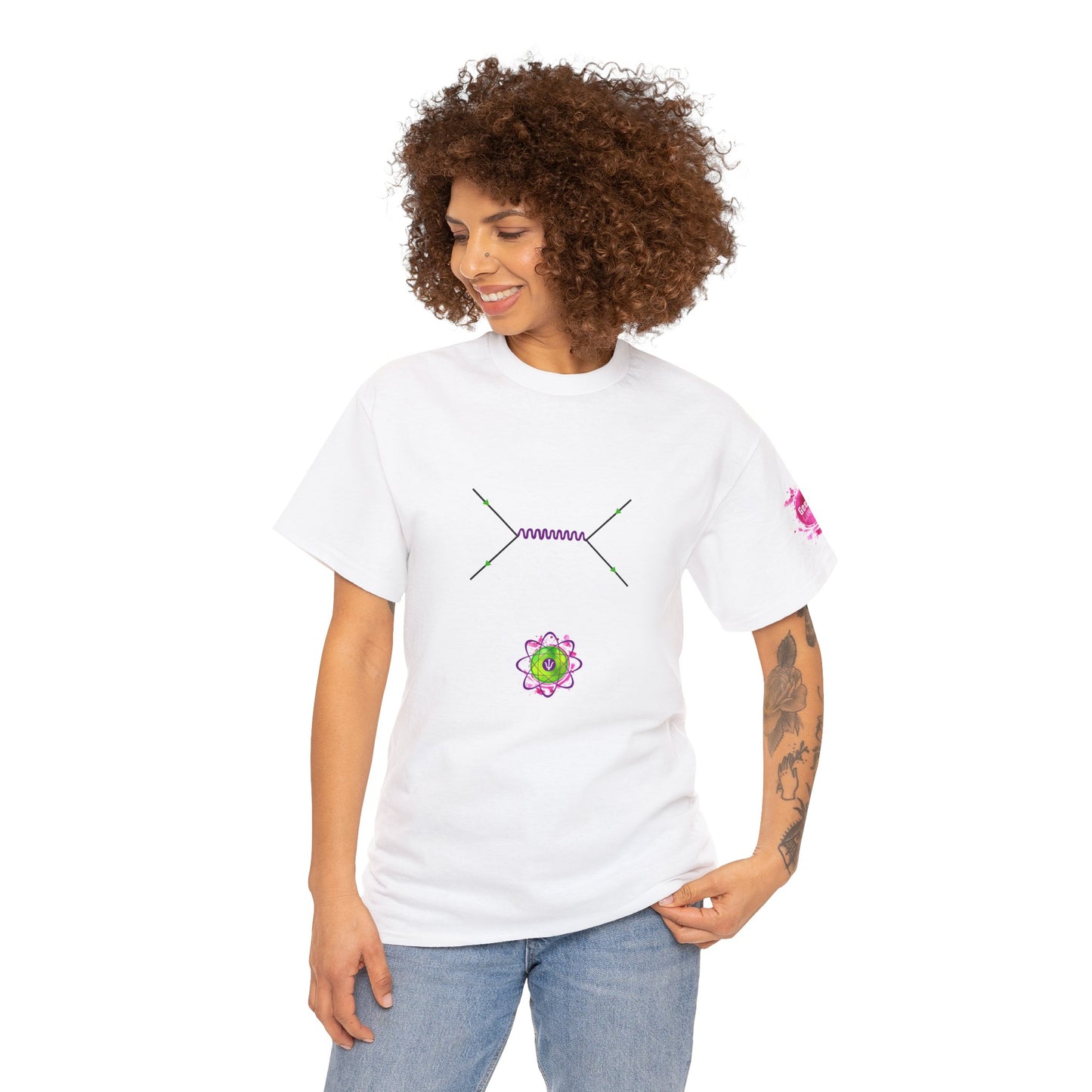 Unisex heavy cotton tee "Feynman Diagram"