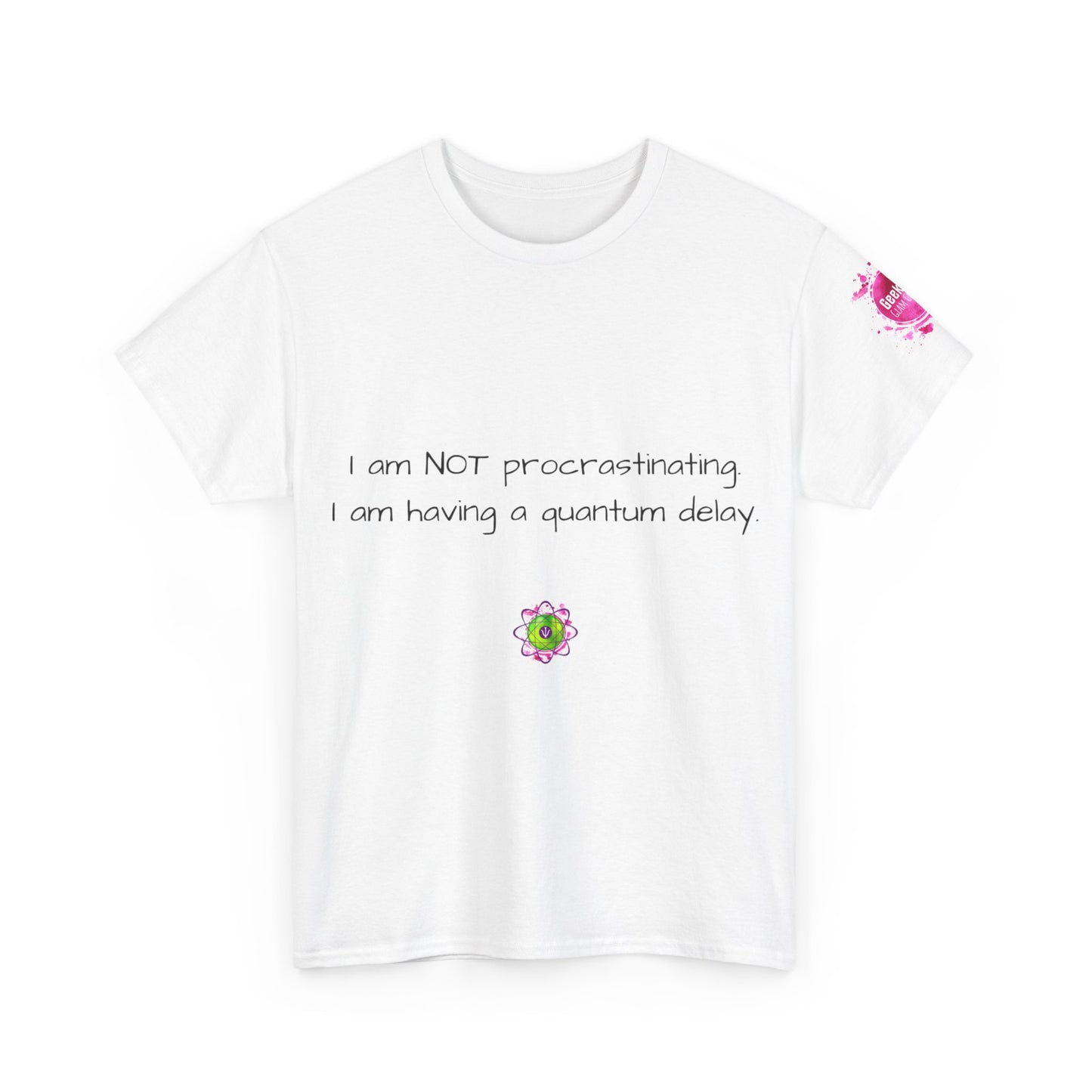 Unisex heavy cotton tee "Quantum Delay"""